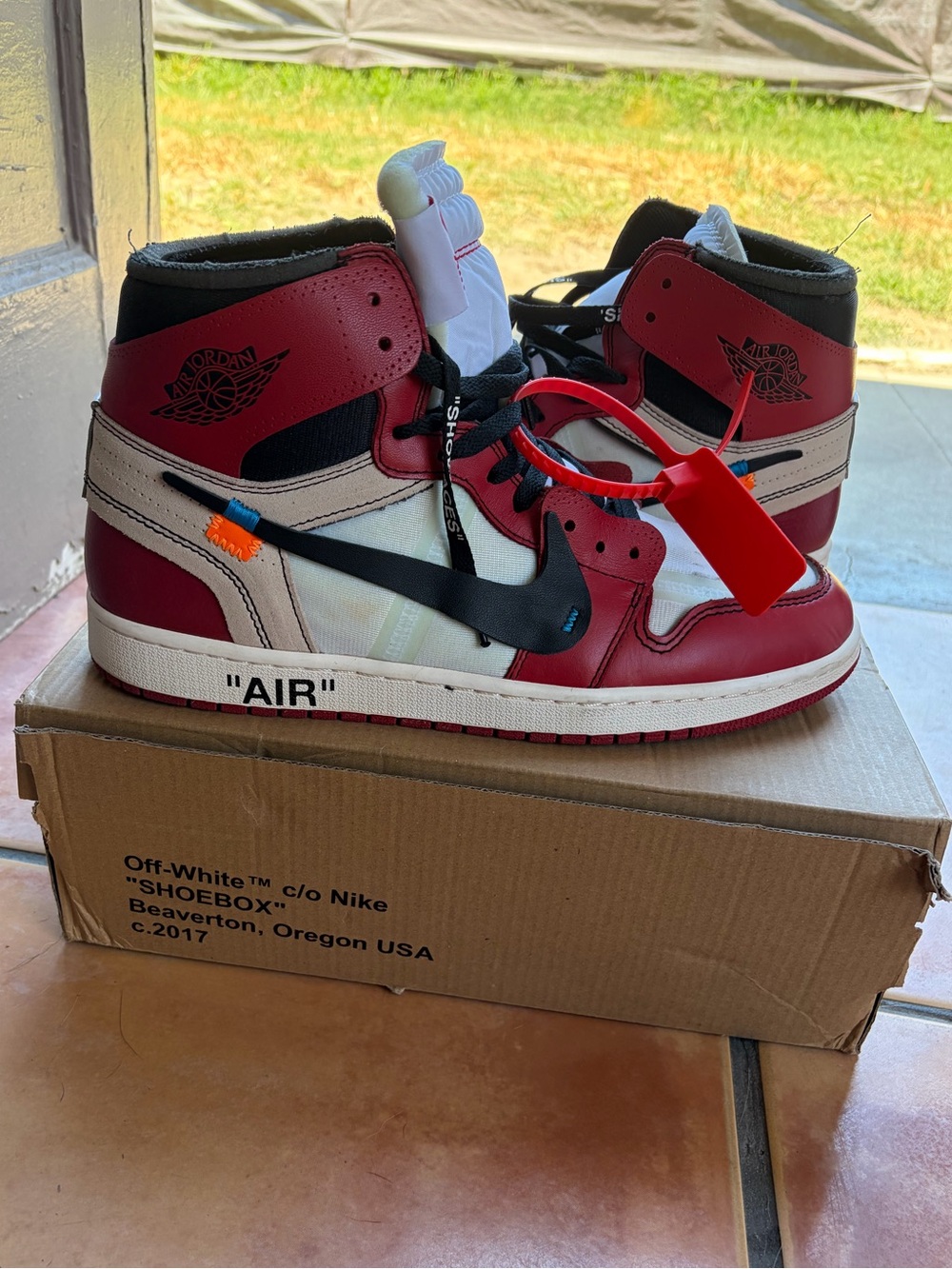 Off-White Air Jordan 1 High Top – Red White Black